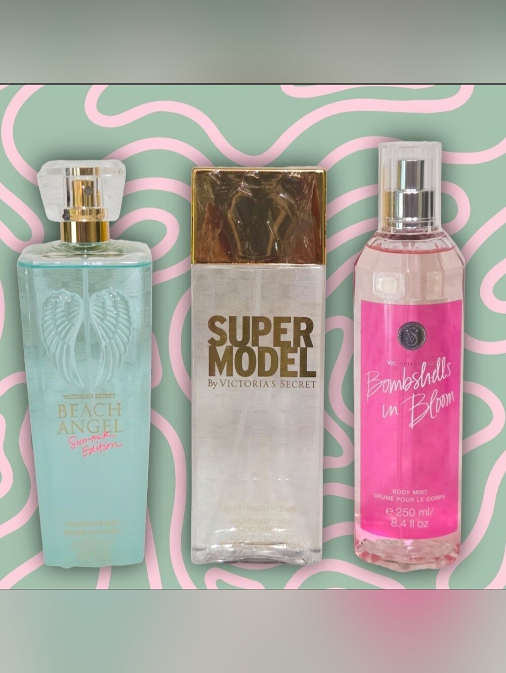 Victoria's Secret Discontinued Mists Bundle Supermodel Beach NEW!♡
